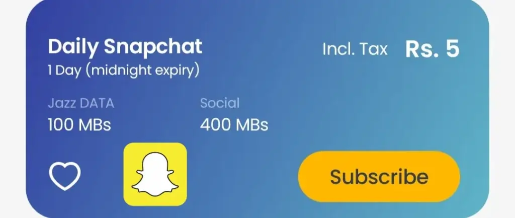 Jazz 1 day Snapchat Offer