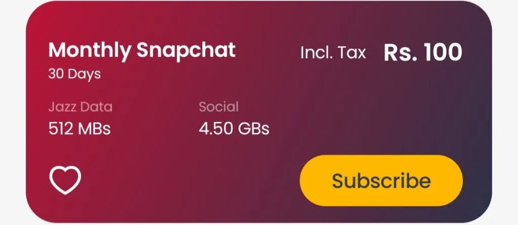 Jazz Monthly Snapchat Offer Details