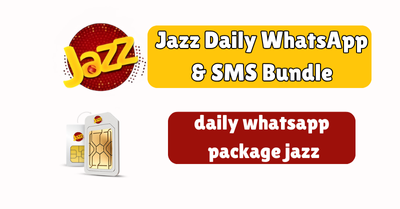 Jazz Daily WhatsApp & SMS Bundle 1 Jazz Daily WhatsApp & SMS Bundle